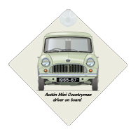 Austin Mini Countryman (all metal) 1965-67 Car Window Hanging Sign